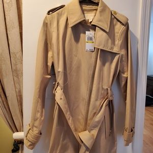 Khaki Michael Kor rain coat